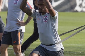 Paulo Roberto durante o treino preparatório para o jogo contra o Flamengo