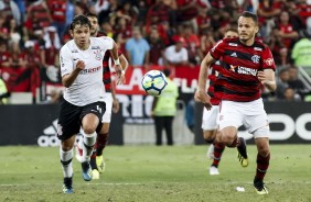 Romero durante duelo contra o Flamengo, no Maracan, pela Copa do Brasil