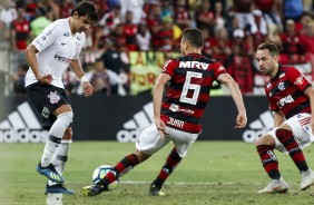 Romero durante jogo contra o Flamengo, no Maracan, pela Copa do Brasil