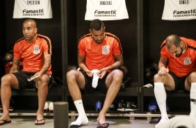 Emerson Sheik, Jonathas e Danilo se preparam antes do duelo contra o Flamengo