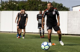 Emerson Sheik durante o treino que antecede o jogo contra o Flamengo