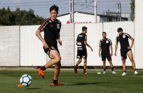 Mateus Vital durante preparao para o jogo contra o Flamengo, pela Copa do Brasil