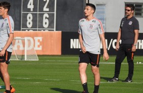 Mantuan durante treino de reapresentação do elenco nesta terça-feira