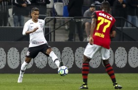 Pedrinho durante o jogo contra a Sport, pelo Brasileirão