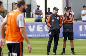 Jair Ventura comandou o treino de reapresentao do elenco aps a virada sobre o Sport