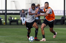 Marllon e Jonathas no treino de hoje no CT Joaquim Grava