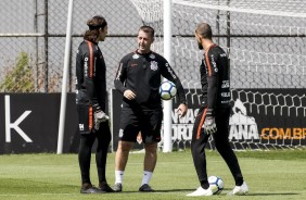 Treinamentos de goleiros na manhã de hoje no CT Joaquim Grava