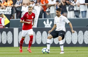 Gabriel durante o jogo contra o Internacional, pelo Campeonato Brasileiro