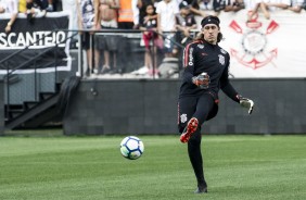 Cssio durante treino aberto na Arena Corinthians; Estdio recebeu 38 mil torcedores