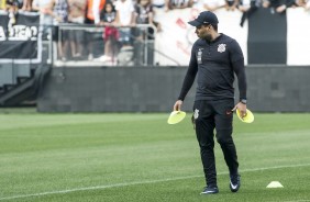 Jair Ventura comandou seu primeiro treino aberto na Arena Corinthians