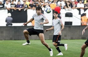 Romero durante treino aberto na Arena Corinthians, nesta tera-feira