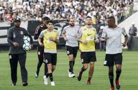 Timo realizou, nesta tera-feira, treino aberto na Arena Corinthians