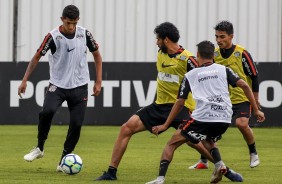 Matias esteve presente no treino de hoje no CT Joaquim Grava