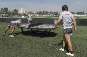 Jogadores treinam nesta tera-feira no CT Joaquim Grava