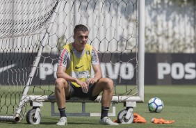 Rodrigo Figueiredo no treinamento de hoje no CT