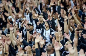 Torcida compareceu em peso na Arena Corinthians para duelo contra o Flamengo