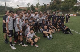 Elenco treinou no CT do Coimbra, em Minas Gerais, antes da final contra o Cruzeiro