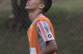 Pedrinho durante ltimo treino antes do jogo contra o Cruzeiro, pela Copa do Brasil
