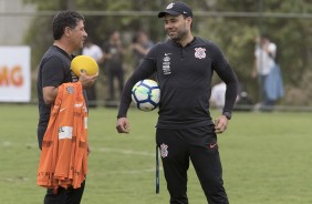 Timo treina no CT do Coimbra para encarar o Cruzeiro, pela primeira final da Copa do Brasil