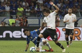 Romero atuando contra o Cruzeiro, pelo primeiro jogo da final da Copa do Brasil, contra o Cruzeiro