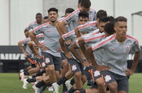 Treino do Corinthians no CT Joaquim Grava para jogo contra o Santos