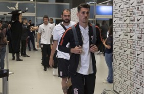 Danilo Avelar chega  Arena Corinthians para disputa da final contra o Cruzeiro