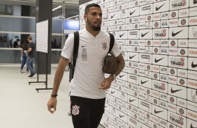Jonathas chegando  Arena Corinthians para disputa da final contra o Cruzeiro