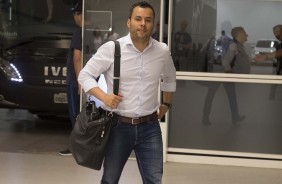 Jair Ventura chega na Arena Corinthians
