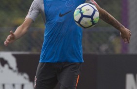 Jogadores em atividade no treino desta quarta-feira antes de enfrentar o Botafogo