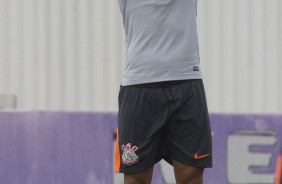 Jogadores em atividade no treino desta quarta-feira antes de enfrentar o Botafogo