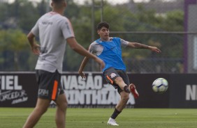 Jogadores em atividade no treino desta quarta-feira antes de enfrentar o Botafogo