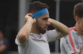 Jogadores em atividade no treino desta quarta-feira antes de enfrentar o Botafogo