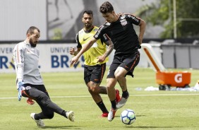 Corinthians faz seu último treino antes de enfrentar o São Paulo na Arena