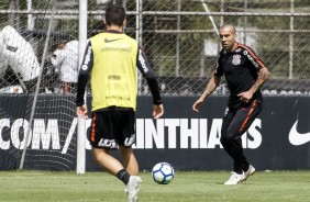 Corinthians faz seu último treino antes de enfrentar o São Paulo na Arena