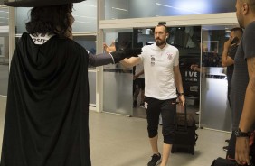 Goleiro Walter  chega  Arena Corinthians para duelo contra o Vasco, pelo Brasileiro