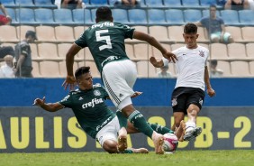 Caetano na final do Paulista Sub-20, contra o Palmeiras