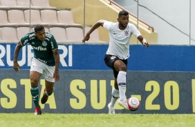 Nathan durante a final do Paulista Sub-20, no Dérbi contra o Palmeiras