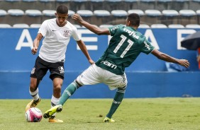 Vitinho na final do Paulista Sub-20, contra o Palmeiras