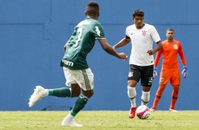 Wellinton na final do Paulista Sub-20, contra o Palmeiras