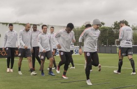 Corinthians treina em preparao para duelo contra o Atltico-PR, fora de casa