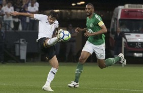 Romero foi titular contra a Chapecoense, no ltimo jogo do Corinthians na Arena, nesta temporada