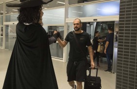 Danilo chega à Arena Corinthians para seu último jogo no estádio