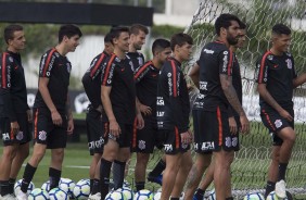 Treinamento de hoje no CT Joaquim Grava; foco total no Grmio