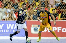 O ala Murilo Carlos na vitria diante o Sorocaba, pela Liga Paulista de Futsal