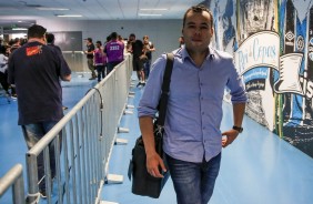 Técnico Jair Ventura chega na Arena do Grêmio para último jogo do Brasileirão