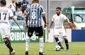 Gabriel durante jogo contra o Grêmio, pela última rodada do Brasileirão 2018