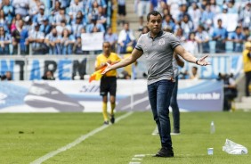 Jair Ventura comandou a equipe contra o Grmio, pelo Campeonato Brasileiro 2018