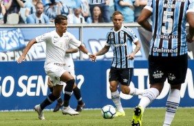 Pedrinho em partida contra o Grêmio, a último do Brasileirão 2018