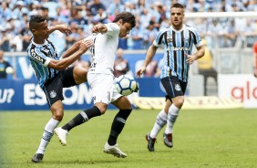 Romero durante jogo contra o Grmio, pelo Campeonato Brasileiro 2018