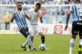 Thiaguinho na partida contra o Grêmio, pelo Brasileirão 2018